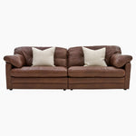 Alexander & James Bailey 4 Seater Sofa - 4 Seater Split Sofa Grade A Leather Sterling Home 7