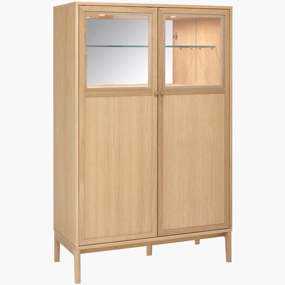 Ercol Ballatta Drinks Cabinet - Drinks Cabinet Clear Matt Storage Sterling Home 1