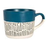 Dash Two Tone Blue Mug - Two Tone Dash Blue Mug Sterling Home 3