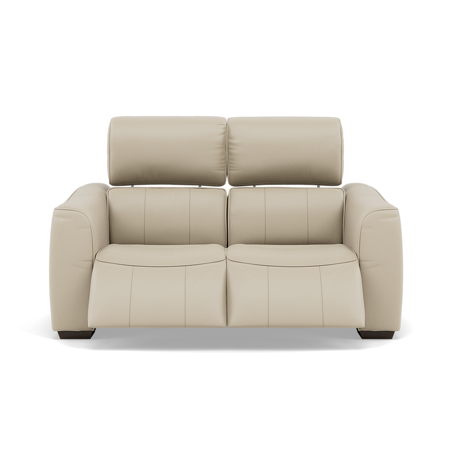 Beck 2 Seater Recliner Sofa - 2 Seater Sofa with 2 Power Recliners Cat 20S - Power Recliner with USB 2 Seater Sofas Sterling Home 2 BXS-041E SILVER GREY