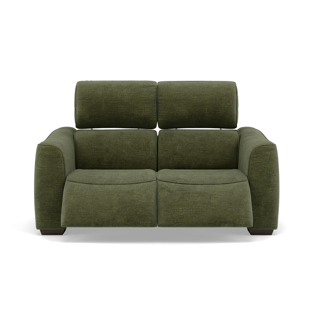 Beck 2 Seater Recliner Sofa - 2 Seater Sofa with 2 Power Recliners Fabric - Power Recliner with USB