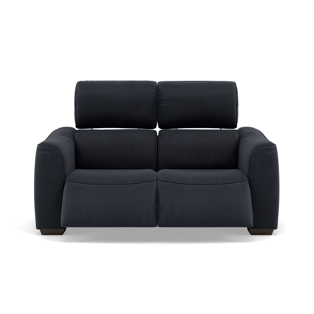 Beck 2 Seater Recliner Sofa - 2 Seater Sofa with 2 Power Recliners Fabric - Power Recliner with USB