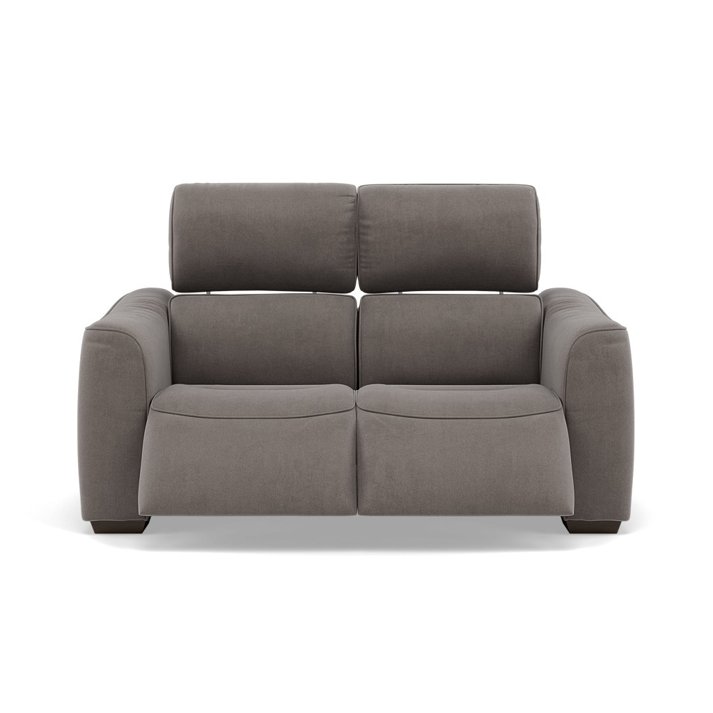 Beck 2 Seater Recliner Sofa - 2 Seater Sofa with 2 Power Recliners Fabric - Power Recliner with USB