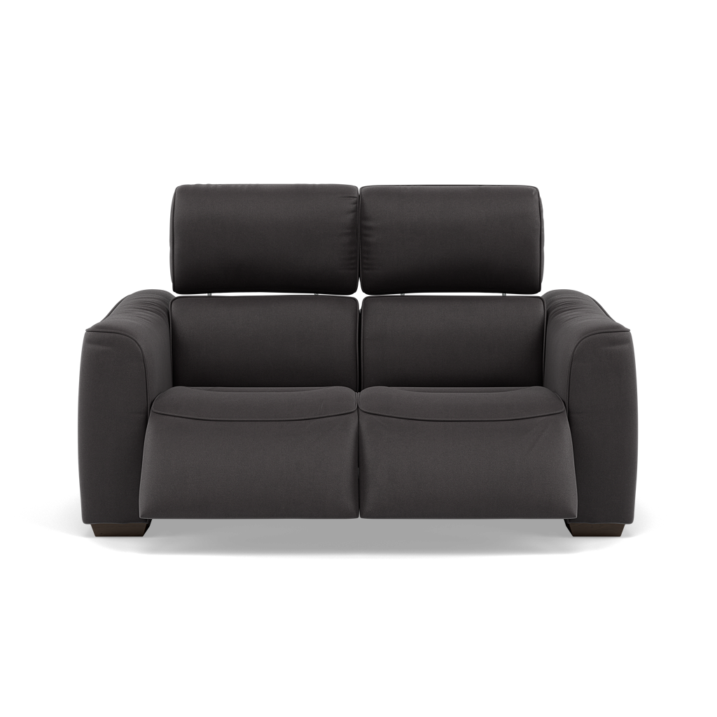 Beck 2 Seater Recliner Sofa - 2 Seater Sofa with 2 Power Recliners Fabric - Power Recliner with USB