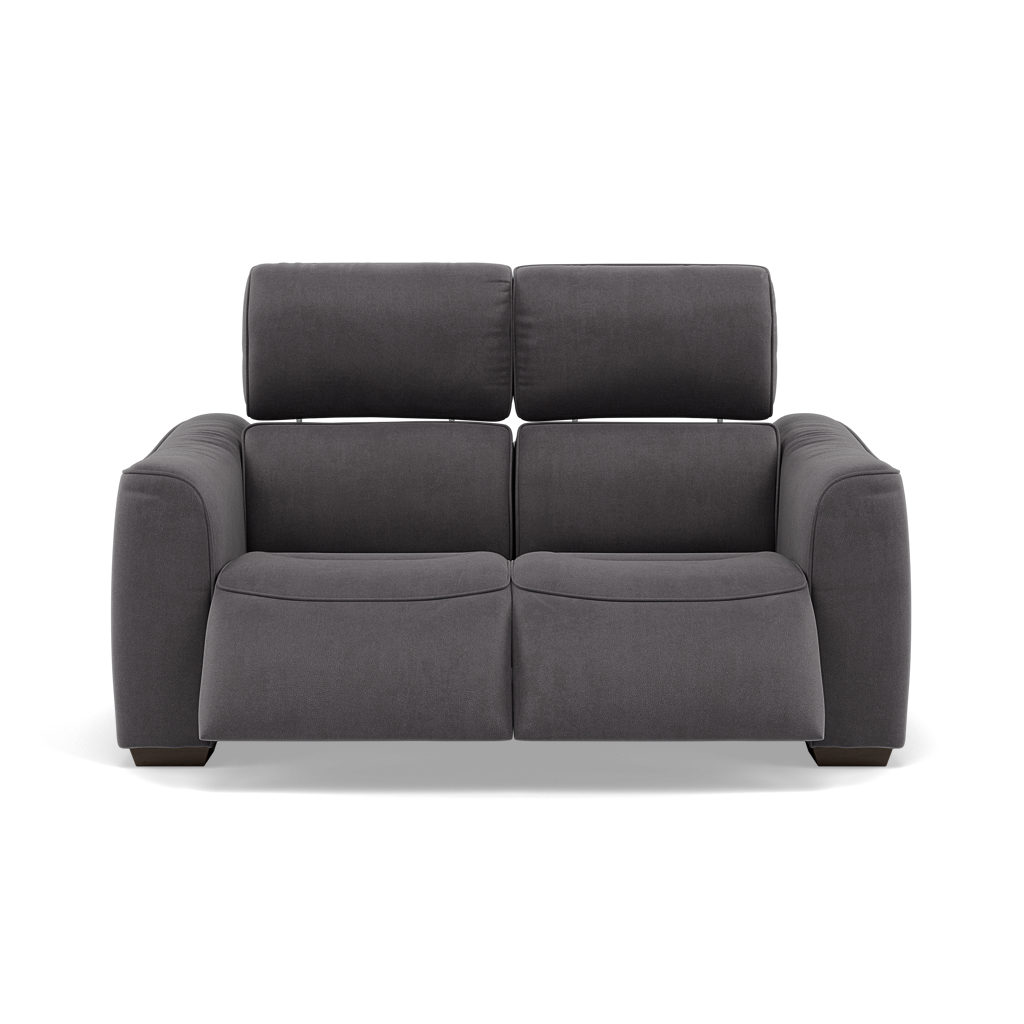 Beck 2 Seater Recliner Sofa - 2 Seater Sofa with 2 Power Recliners Fabric - Power Recliner with USB