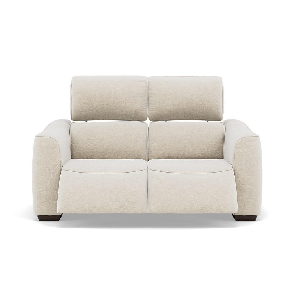 Beck 2 Seater Recliner Sofa - 2 Seater Sofa with 2 Power Recliners Fabric - Power Recliner with USB