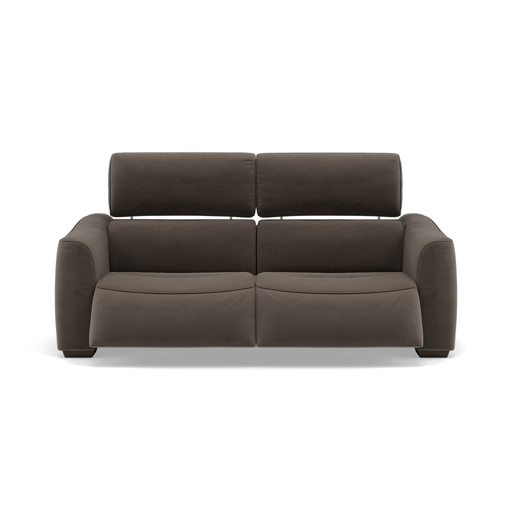 Beck 3 Seater Recliner Sofa - 2.5 Seater Sofa with 2 Power Recliners Fabric - Power Recliner with USB 3 Seater Sofas Sterling Home 15 FAB-MEG-51 DK TAUPE