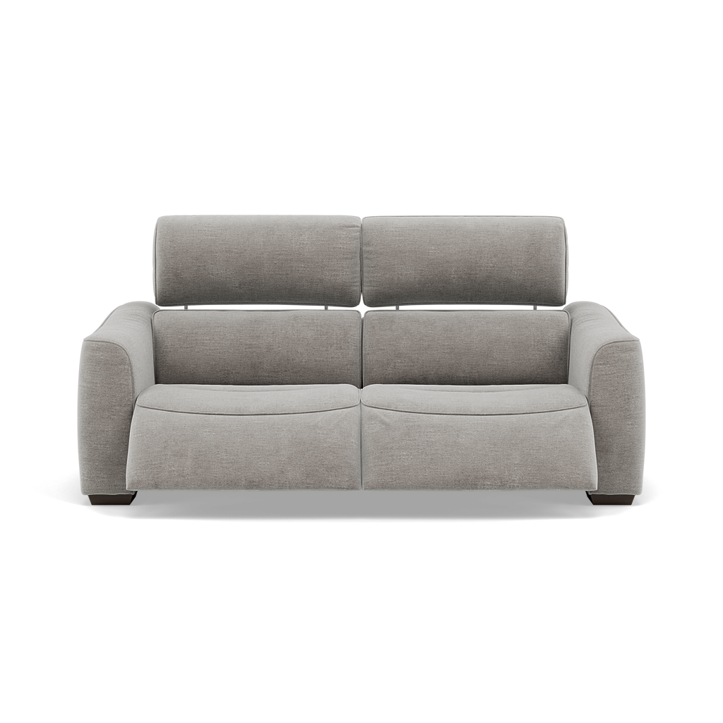 Beck 3 Seater Recliner Sofa - 2.5 Seater Sofa with 2 Power Recliners Fabric - Power Recliner with USB