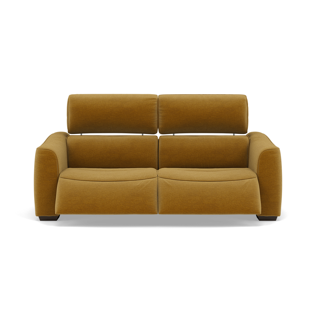 Beck 3 Seater Recliner Sofa - 2.5 Seater Sofa with 2 Power Recliners Fabric - Power Recliner with USB 3 Seater Sofas Sterling Home 21