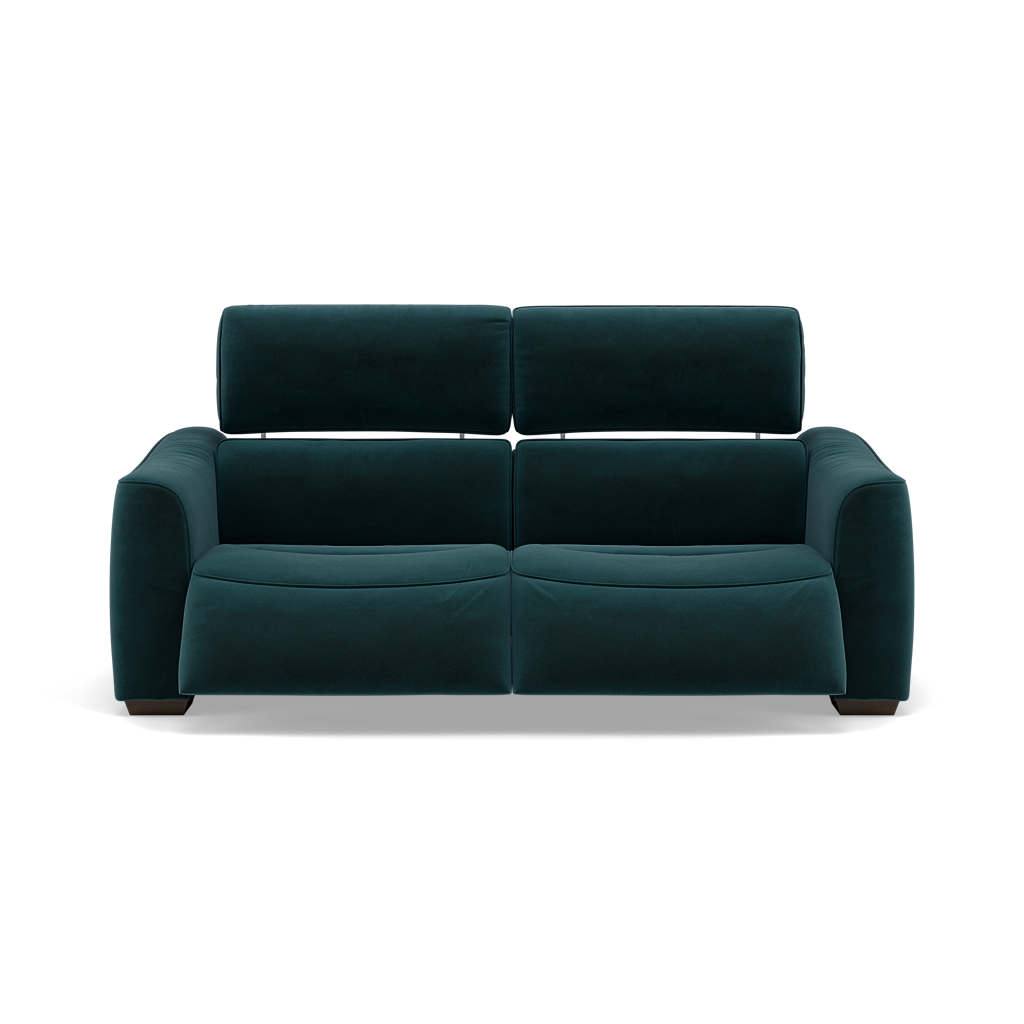 Beck 3 Seater Recliner Sofa - 2.5 Seater Sofa with 2 Power Recliners Fabric - Power Recliner with USB 3 Seater Sofas Sterling Home 18 FAB-MEG-36 LAKE GREEN