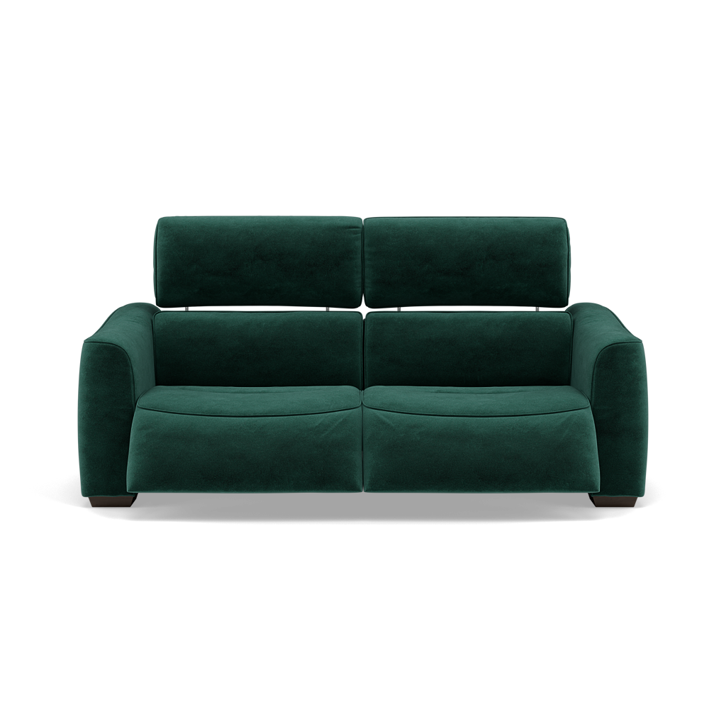 Beck 3 Seater Recliner Sofa - 2.5 Seater Sofa with 2 Power Recliners Fabric - Power Recliner with USB 3 Seater Sofas Sterling Home 19 FAB-MEG-37 EMERALD GREEN