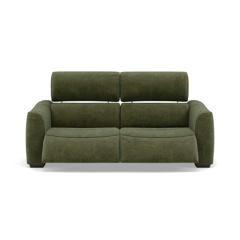 Beck 3 Seater Recliner Sofa - 2.5 Seater Sofa with 2 Power Recliners Fabric - Power Recliner with USB