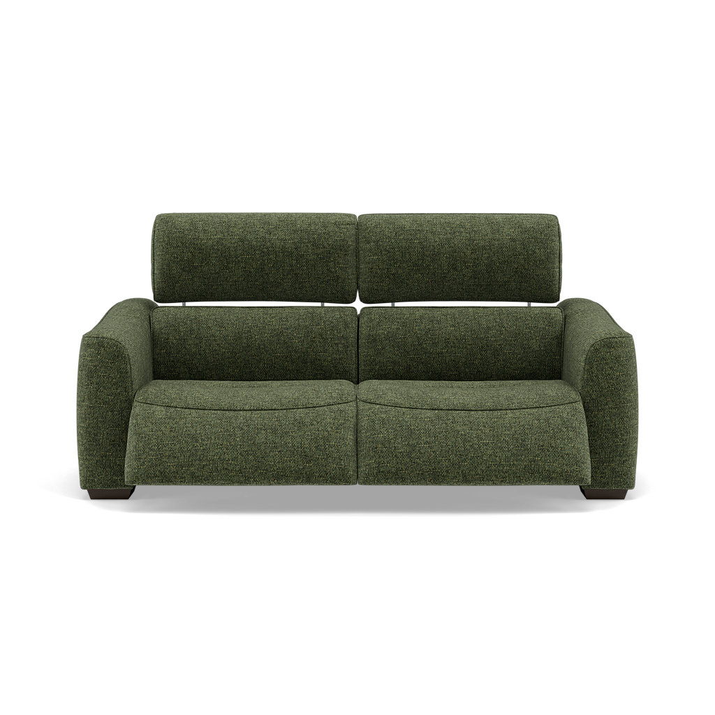 Beck 3 Seater Recliner Sofa - 2.5 Seater Sofa with 2 Power Recliners Fabric - Power Recliner with USB