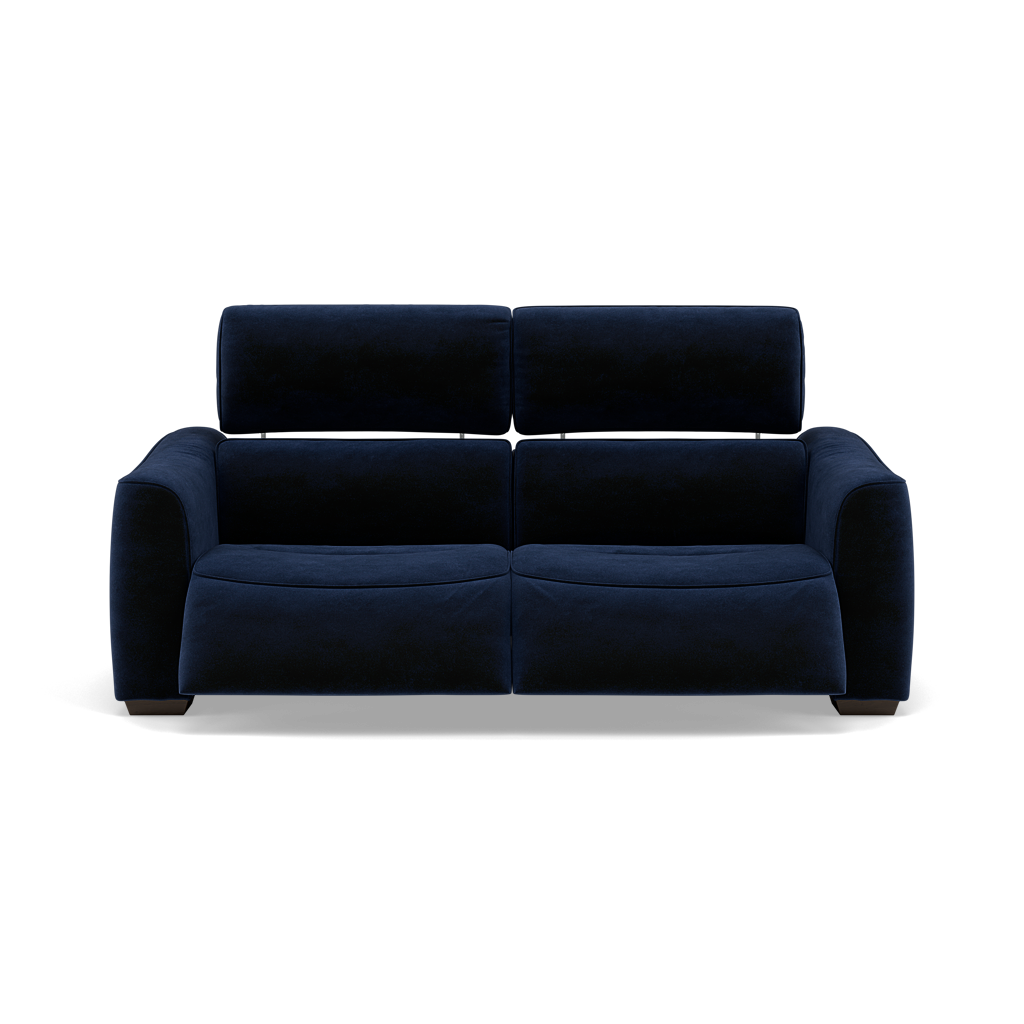 Beck 3 Seater Recliner Sofa - 2.5 Seater Sofa with 2 Power Recliners Fabric - Power Recliner with USB 3 Seater Sofas Sterling Home 17 FAB-MEG-28 NAVY