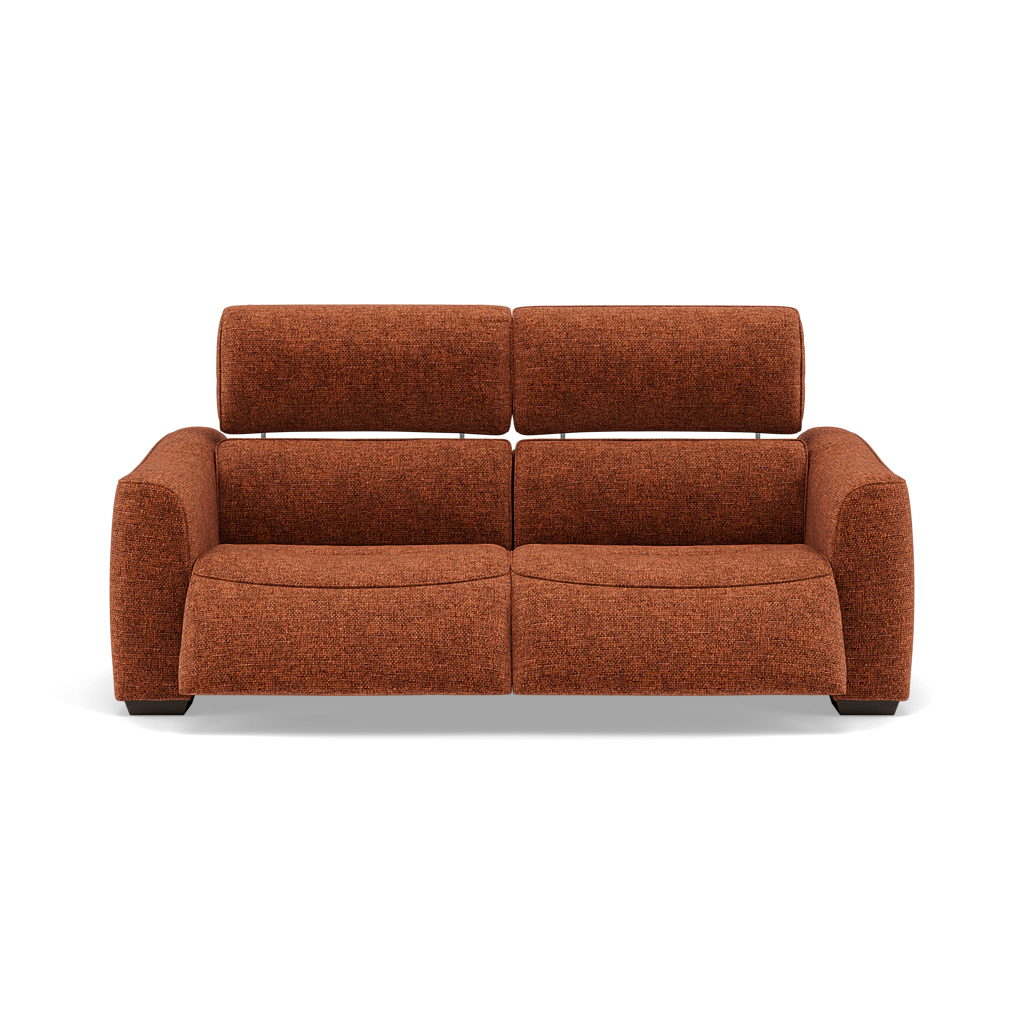 Beck 3 Seater Recliner Sofa - 2.5 Seater Sofa with 2 Power Recliners Fabric - Power Recliner with USB