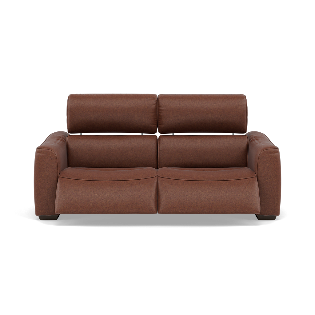 Beck 3 Seater Recliner Sofa - 2.5 Seater Sofa with 2 Power Recliners Fabric - Power Recliner with USB 3 Seater Sofas Sterling Home 8 BFA-BLJ-05 HAZELNUT