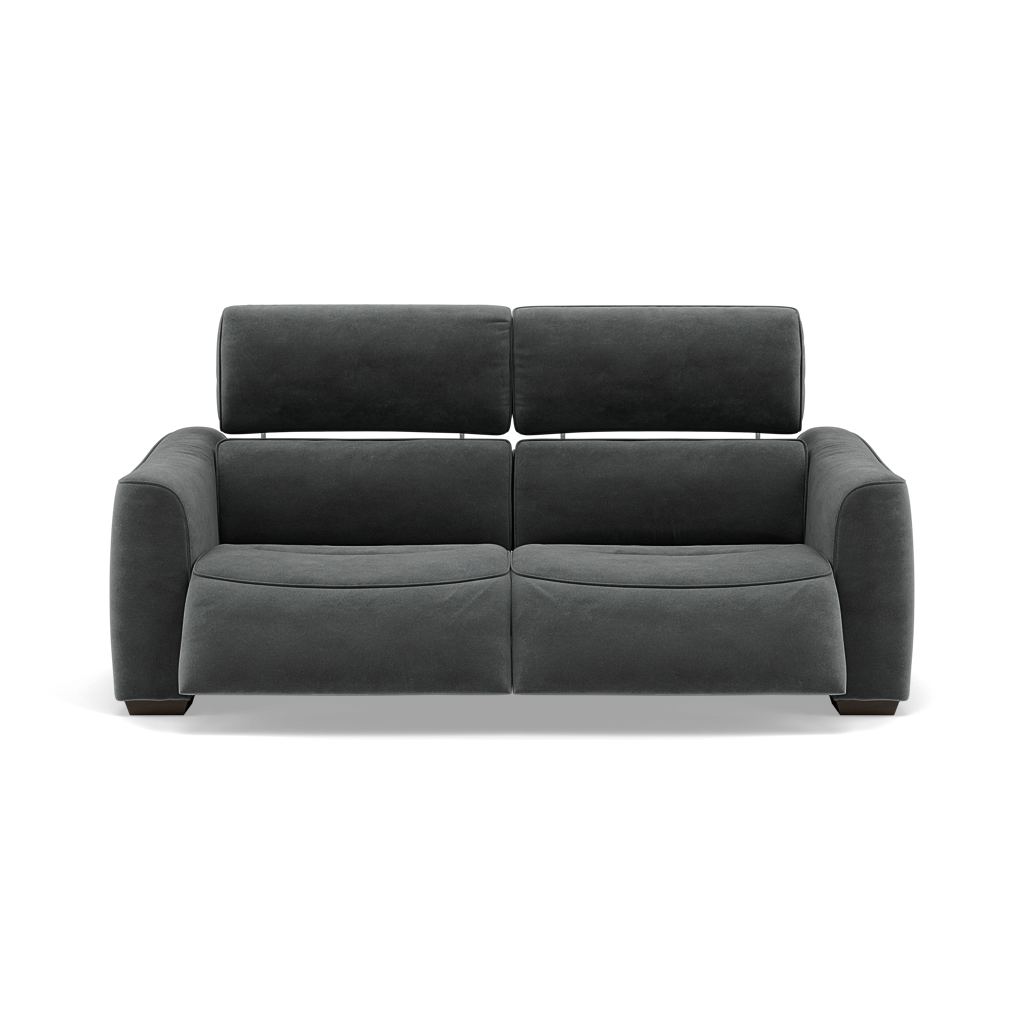 Beck 3 Seater Recliner Sofa - 2.5 Seater Sofa with 2 Power Recliners Fabric - Power Recliner with USB 3 Seater Sofas Sterling Home 16 FAB-MEG-20 PEWTER
