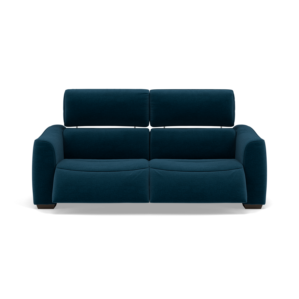 Beck 3 Seater Recliner Sofa - 2.5 Seater Sofa with 2 Power Recliners Fabric - Power Recliner with USB 3 Seater Sofas Sterling Home 1