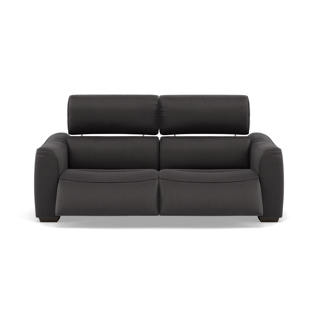 Beck 3 Seater Recliner Sofa - 2.5 Seater Sofa with 2 Power Recliners Fabric - Power Recliner with USB