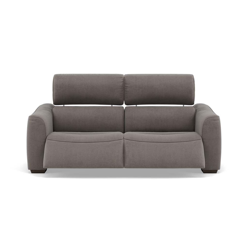 Beck 3 Seater Recliner Sofa - 2.5 Seater Sofa with 2 Power Recliners Fabric - Power Recliner with USB
