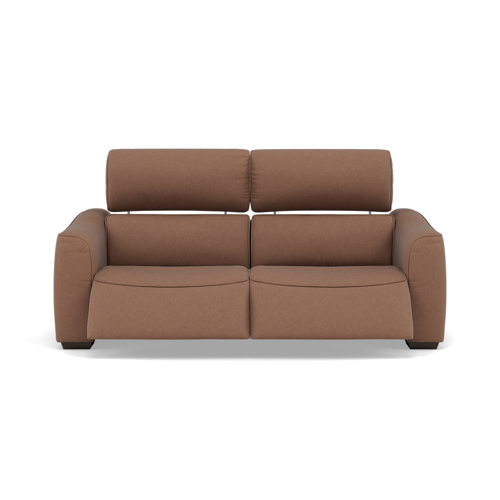 Beck 3 Seater Recliner Sofa - 2.5 Seater Sofa with 2 Power Recliners Fabric - Power Recliner with USB 3 Seater Sofas Sterling Home 7 BFA-BLJ-04 TOBACCO