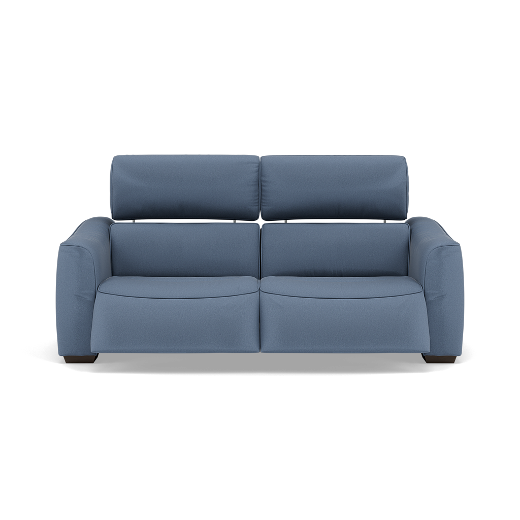 Beck 3 Seater Recliner Sofa - 2.5 Seater Sofa with 2 Power Recliners Fabric - Power Recliner with USB 3 Seater Sofas Sterling Home 13 BFA-MAD-08 PACIFIC BLUE