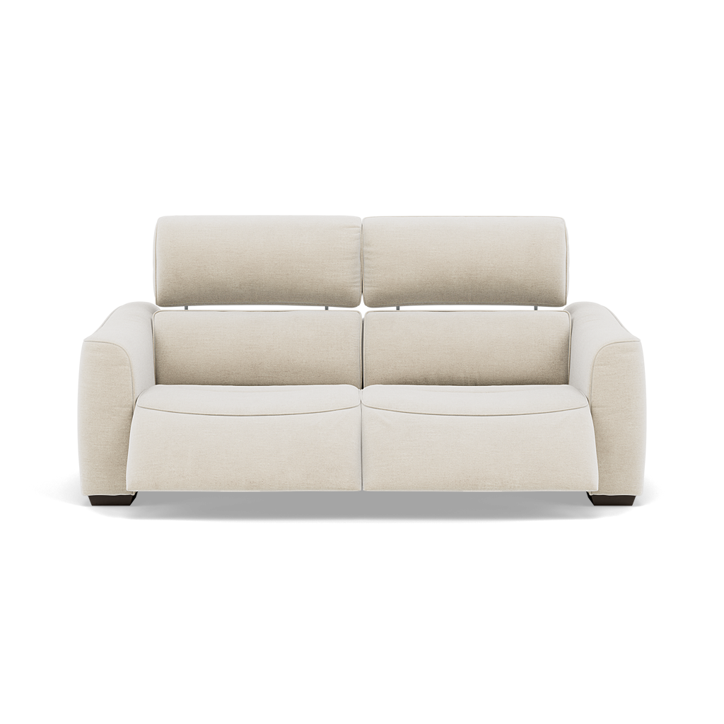 Beck 3 Seater Recliner Sofa - 2.5 Seater Sofa with 2 Power Recliners Fabric - Power Recliner with USB