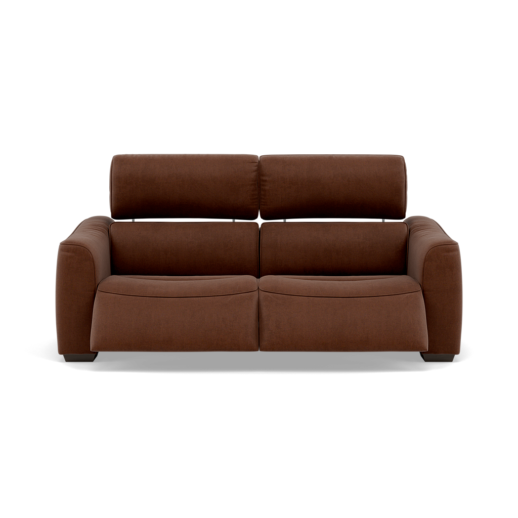 Beck 3 Seater Recliner Sofa - 2.5 Seater Sofa with 2 Power Recliners Fabric - Power Recliner with USB