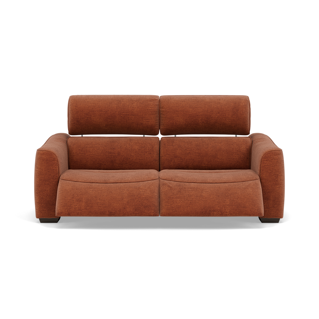 Beck 3 Seater Recliner Sofa - 2.5 Seater Sofa with 2 Power Recliners Fabric - Power Recliner with USB