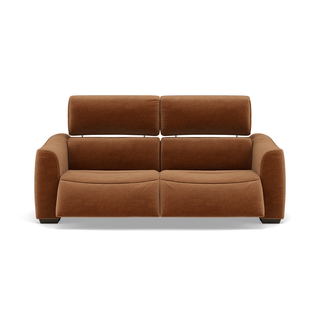 Beck 3 Seater Recliner Sofa - 2.5 Seater Sofa with 2 Power Recliners Fabric - Power Recliner with USB 3 Seater Sofas Sterling Home 24