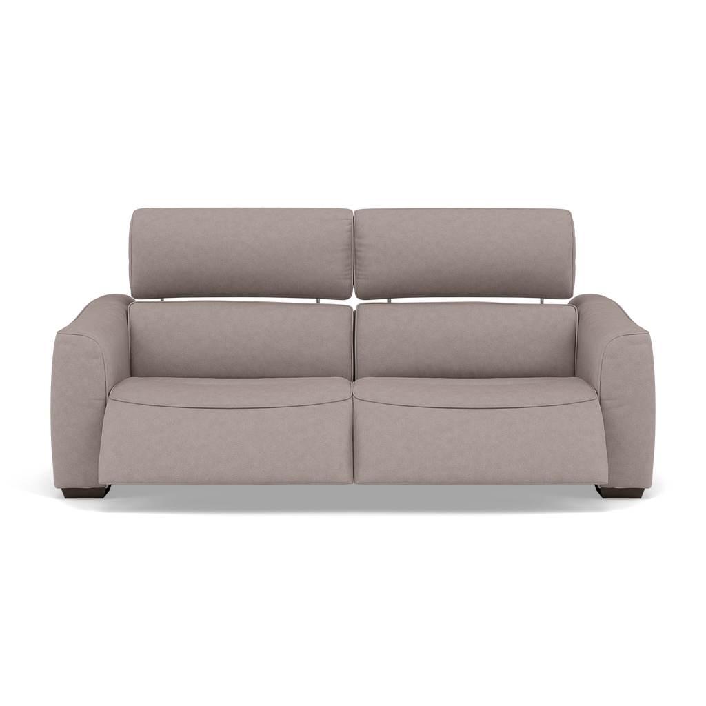 Beck Small 3 Seater Recliner Sofa - 2.5 Seater Sofa with 2 Power Recliners (Compact) Fabric - Power Recliner with USB 3 Seater Sofas Sterling Home 2 BFA-BLJ-22 DOVE GREY