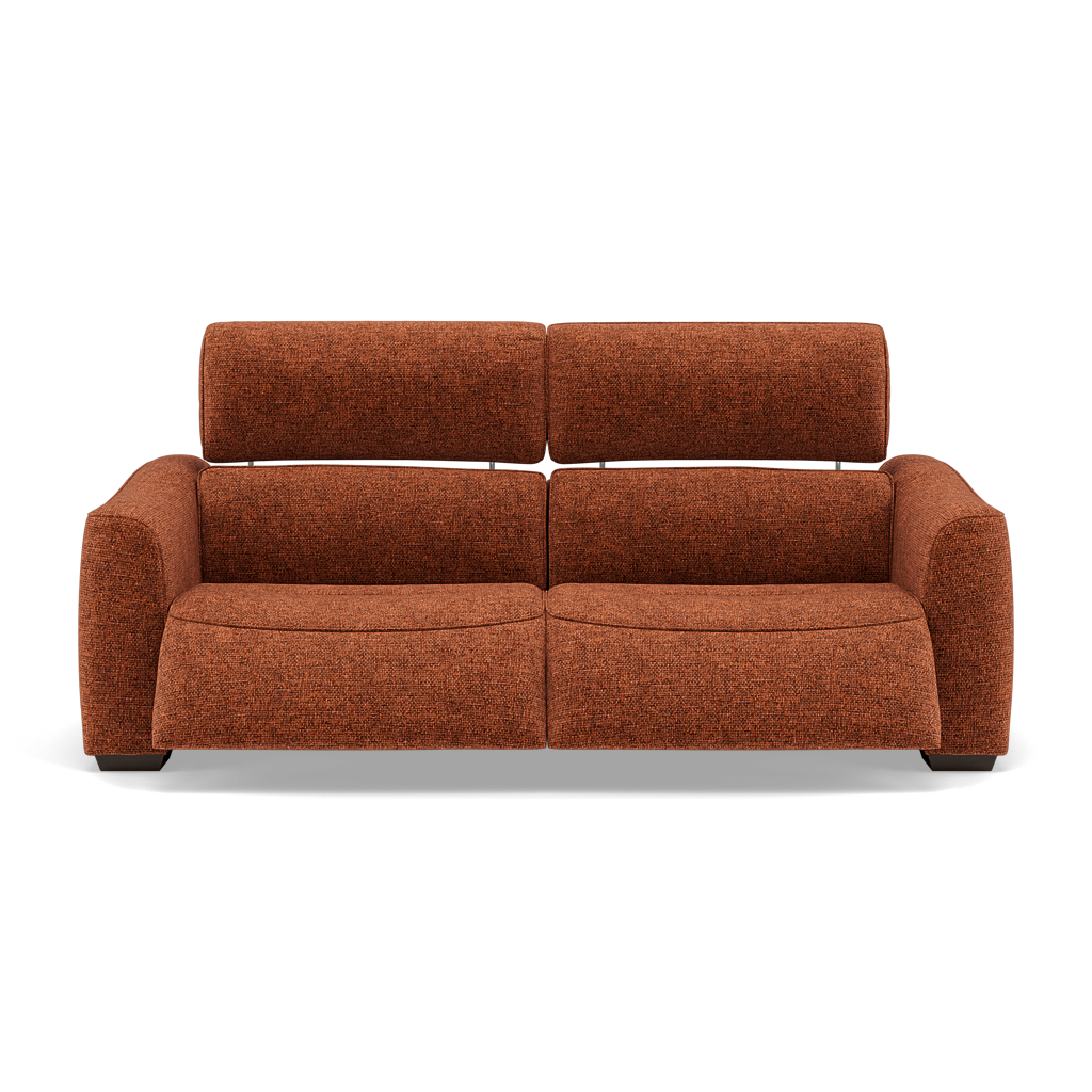 Beck Small 3 Seater Recliner Sofa - 2.5 Seater Sofa with 2 Power Recliners (Compact) Fabric - Power Recliner with USB 3 Seater Sofas Sterling Home 21