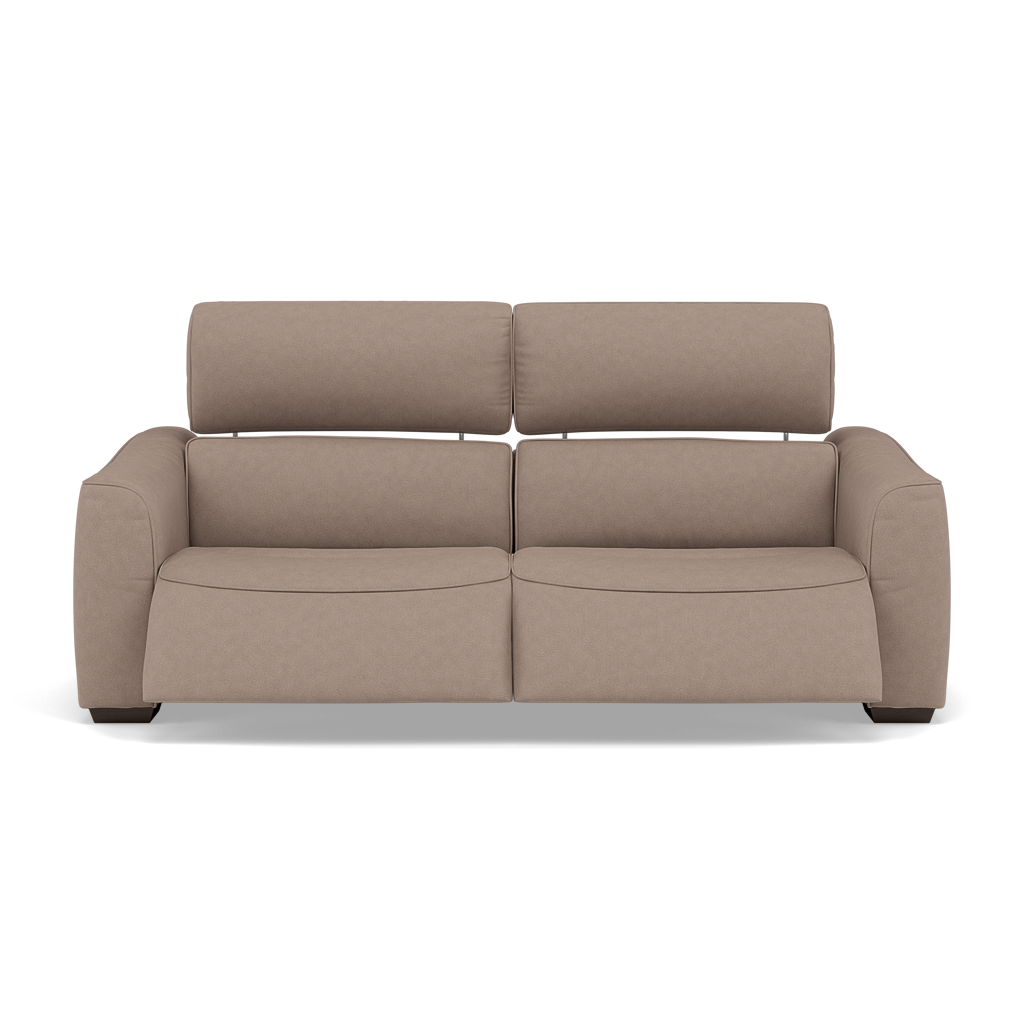 Beck Small 3 Seater Recliner Sofa - 2.5 Seater Sofa with 2 Power Recliners (Compact) Fabric - Power Recliner with USB 3 Seater Sofas Sterling Home 3 BFA-BLJ-946 SILVER GREY