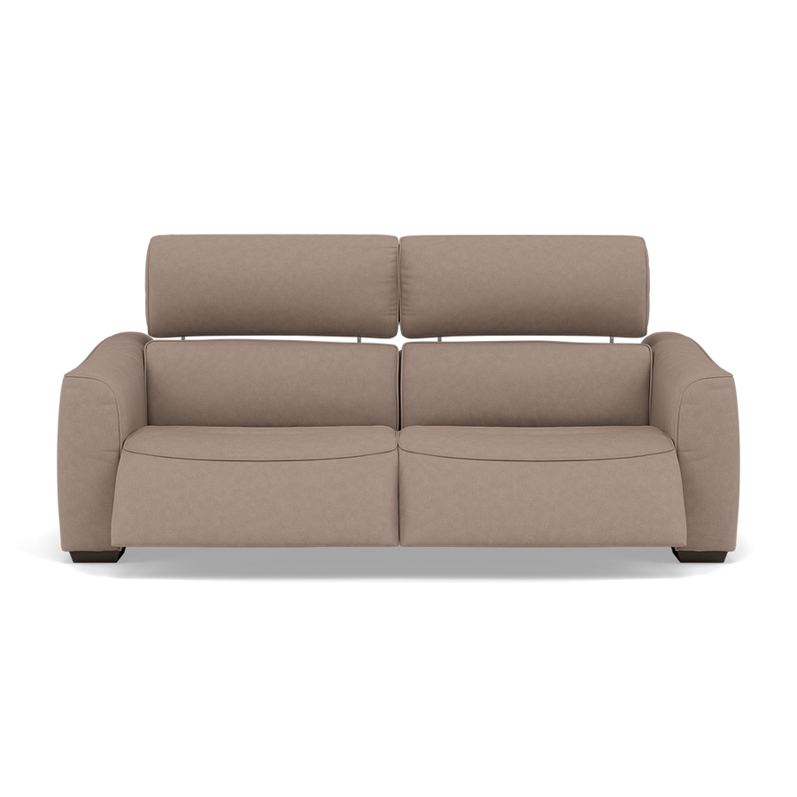 Beck Small 3 Seater Recliner Sofa - 2.5 Seater Sofa with 2 Power Recliners (Compact) Fabric Sterling Home BFA-BLJ-946 SILVER GREY 2