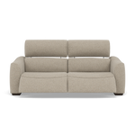 Beck Small 3 Seater Recliner Sofa - 2.5 Seater Sofa with 2 Power Recliners (Compact) Fabric - Power Recliner with USB