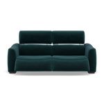 Beck Small 3 Seater Recliner Sofa - 2.5 Seater Sofa with 2 Power Recliners (Compact) Fabric - Power Recliner with USB 3 Seater Sofas Sterling Home 17 FAB-MEG-36 LAKE GREEN
