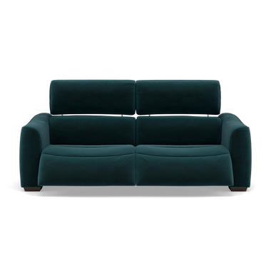Beck Small 3 Seater Recliner Sofa - 2.5 Seater Sofa with 2 Power Recliners (Compact) Fabric - Power Recliner with USB 3 Seater Sofas Sterling Home 17 FAB-MEG-36 LAKE GREEN