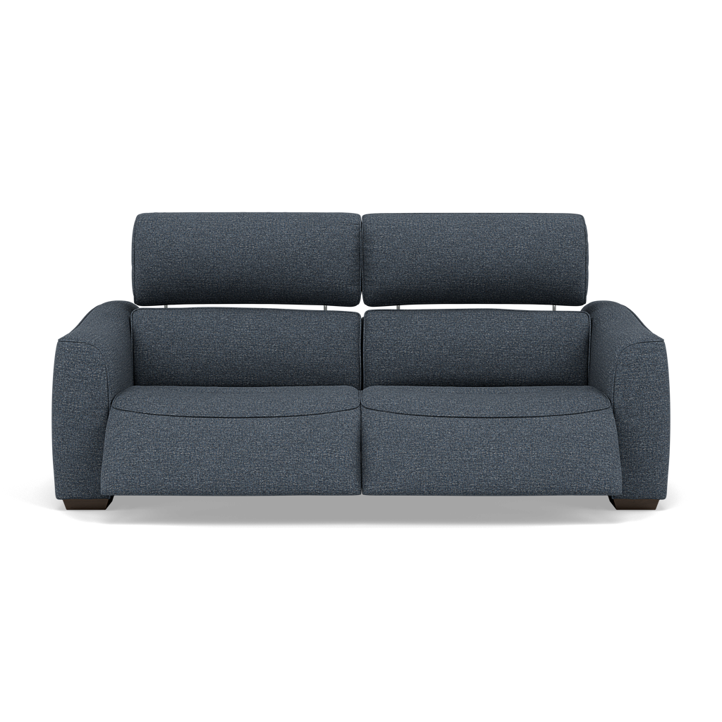Beck Small 3 Seater Recliner Sofa - 2.5 Seater Sofa with 2 Power Recliners (Compact) Fabric - Power Recliner with USB