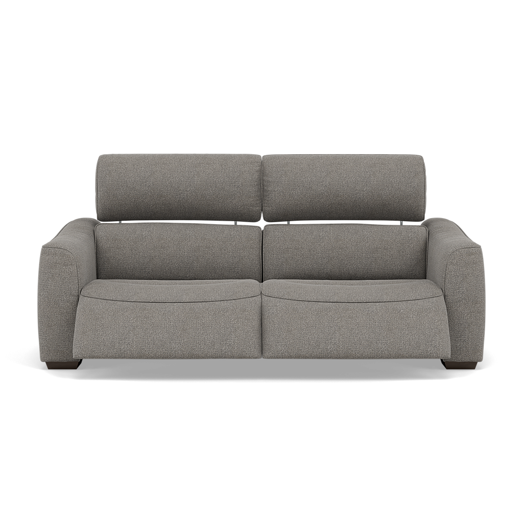 Beck Small 3 Seater Recliner Sofa - 2.5 Seater Sofa with 2 Power Recliners (Compact) Fabric - Power Recliner with USB