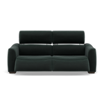 Beck Small 3 Seater Recliner Sofa - 2.5 Seater Sofa with 2 Power Recliners (Compact) Fabric - Power Recliner with USB 3 Seater Sofas Sterling Home 13 FAB-MEG-21 CHARCOAL GREY