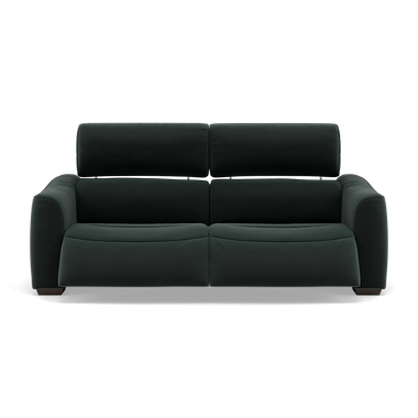 Beck Small 3 Seater Recliner Sofa - 2.5 Seater Sofa with 2 Power Recliners (Compact) Fabric - Power Recliner with USB 3 Seater Sofas Sterling Home 13 FAB-MEG-21 CHARCOAL GREY