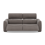Beck Small 3 Seater Recliner Sofa - 2.5 Seater Sofa with 2 Power Recliners (Compact) Fabric - Power Recliner with USB