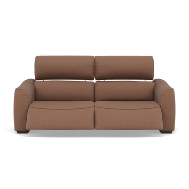 Beck Small 3 Seater Recliner Sofa - 2.5 Seater Sofa with 2 Power Recliners (Compact) Fabric - Power Recliner with USB 3 Seater Sofas Sterling Home 6 BFA-BLJ-04 TOBACCO