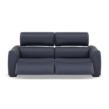 Beck Small 3 Seater Recliner Sofa - 2.5 Seater Sofa with 2 Power Recliners (Compact) Fabric - Power Recliner with USB 3 Seater Sofas Sterling Home 8 BFA-BLJ-08 PACIFIC BLUE