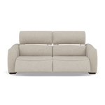 Beck Small 3 Seater Recliner Sofa - 2.5 Seater Sofa with 2 Power Recliners (Compact) Fabric - Power Recliner with USB