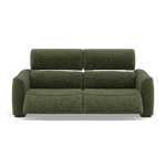 Beck Small 3 Seater Recliner Sofa - 2.5 Seater Sofa with 2 Power Recliners (Compact) Fabric - Power Recliner with USB 3 Seater Sofas Sterling Home 24