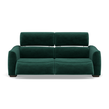 Beck Small 3 Seater Recliner Sofa - 2.5 Seater Sofa with 2 Power Recliners (Compact) Fabric - Power Recliner with USB 3 Seater Sofas Sterling Home 18 FAB-MEG-37 EMERALD GREEN