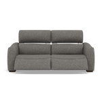 Beck Small 3 Seater Recliner Sofa - 2.5 Seater Sofa with 2 Power Recliners (Compact) Fabric - Power Recliner with USB