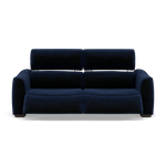 Beck Small 3 Seater Recliner Sofa - 2.5 Seater Sofa with 2 Power Recliners (Compact) Fabric - Power Recliner with USB 3 Seater Sofas Sterling Home 16 FAB-MEG-28 NAVY