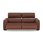 Beck Small 3 Seater Recliner Sofa - 2.5 Seater Sofa with 2 Power Recliners (Compact) Fabric - Power Recliner with USB 3 Seater Sofas Sterling Home 7 BFA-BLJ-05 HAZELNUT